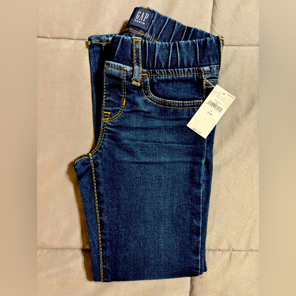 NWT Girls Skinny Pull-On Stretch Jeggings size 6 Slim
